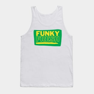 Funky Fresh Old School Hip Hop Green/Gold Tank Top